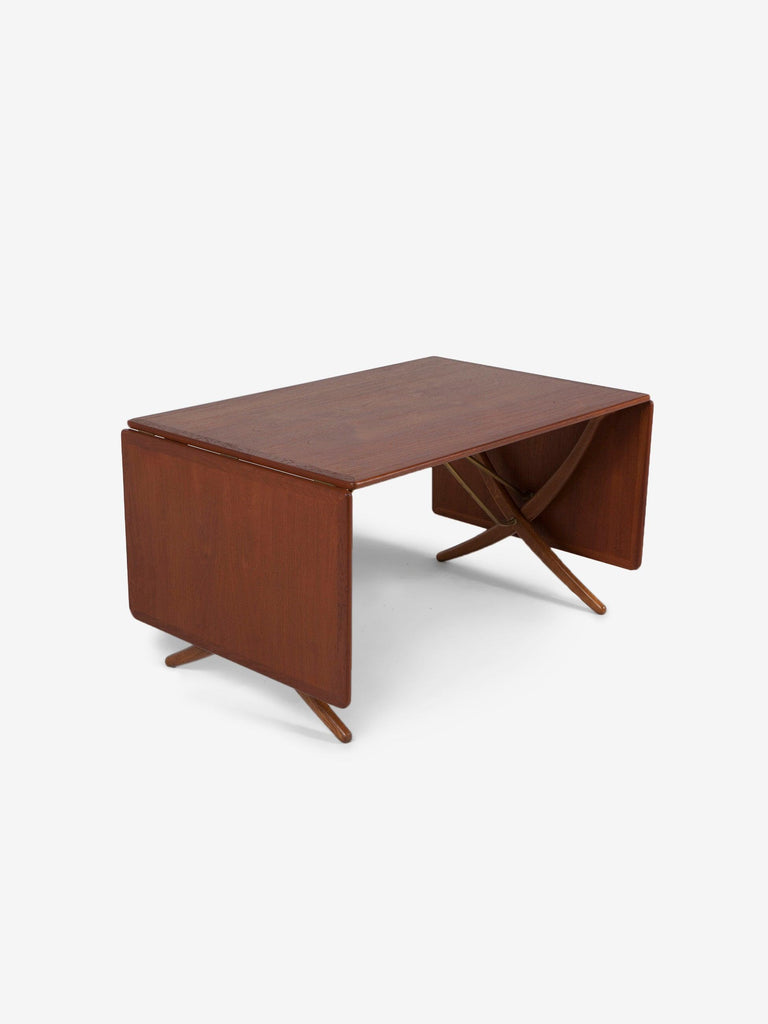 Hans Wegner 1960s drop-leaf table with oak detail