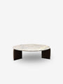 Kanji Coffee Table In Fior Di Pesco Marble and Walnut By Monica Förster - MONC XIII
