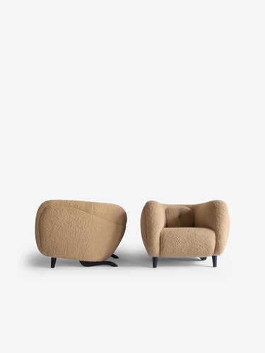 Pair of Minitore Armchairs in Opio Orzo by Pierre Augustin Rose - MONC XIII