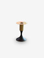 Pair of Taper Candle Holders with Patinated Brass Base and Polished Top by Carl Auböck - MONC XIII