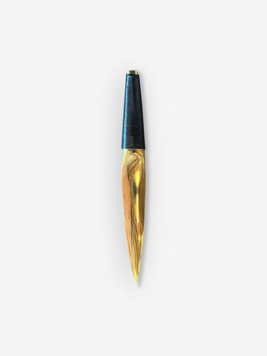 Polished Brass Letter Opener Wrapped In Leather by Carl Auböck - MONC XIII