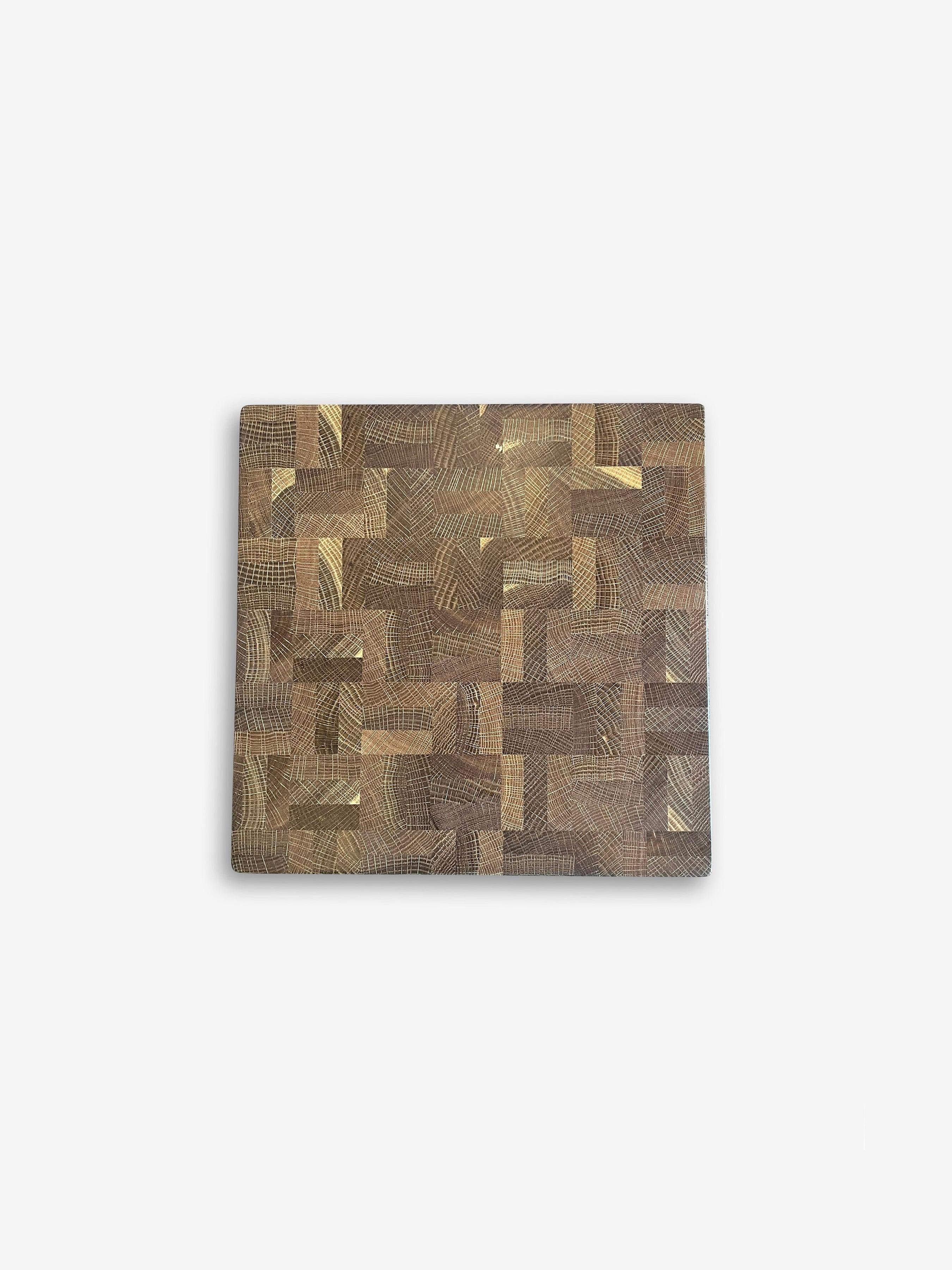14 Cut Chop Square Cutting Board in Fumed Oak