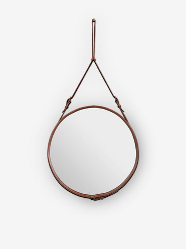 Gubi Adnet Large Circulaire Mirror by Gubi Home Accessories New Mirrors Tan / 27.5