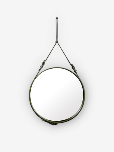 Gubi Adnet Large Circulaire Mirror by Gubi Home Accessories New Mirrors Olive / 27.5