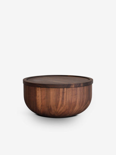 Busk Large Bowl with Lid in Walnut by Michael Verheyden - MONC XIII