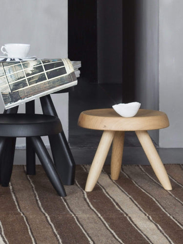 Cassina Charlotte Perriand Tabouret Berger Stool in Oak by Cassina Furniture New Seating 13