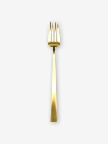 Cutipol Duna Serving Fork by Cutipol Tabletop New Cutlery Matte Gold