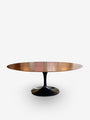 Eero Saarinen Medium Oval Rosewood Dining Table with Black Base by Knoll - MONC XIII