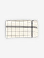 Charvet French Bistro Torchon by Charvet Tabletop New Napkins and Tableclothes Mocha Checkered / 25.5" L x 22" W / Linen