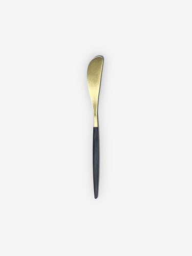 Cutipol Goa Butter Knife by Cutipol Tabletop New Cutlery Black Matte Gold