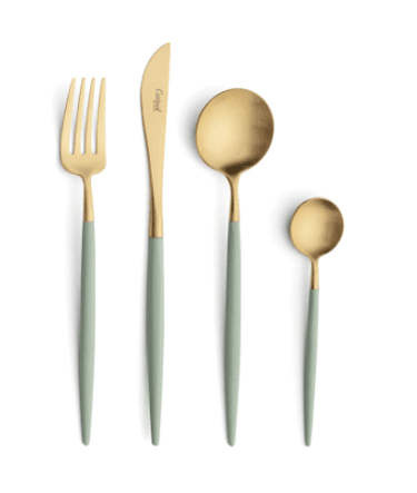 Cutipol Goa Matte Brushed Gold Plated 24 Piece Set by Cutipol Tabletop New Cutlery