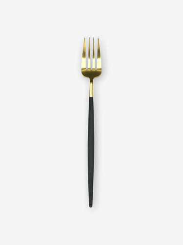 Cutipol Goa Serving Fork by Cutipol Tabletop New Cutlery Black Matte Gold