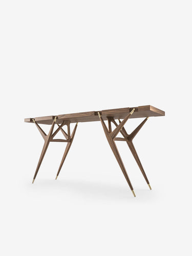 Cassina Ico Parisi 1947 Console in Walnut by Cassina Furniture New Tables 59.4” L x 15.7” W x 29.1” H / Walnut / Wood