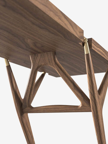 Cassina Ico Parisi 1947 Console in Walnut by Cassina Furniture New Tables 59.4” L x 15.7” W x 29.1” H / Walnut / Wood