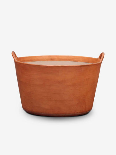 Sol y Luna Large Leather Basket by Sol y Luna Home Accessories New Leather Goods 21