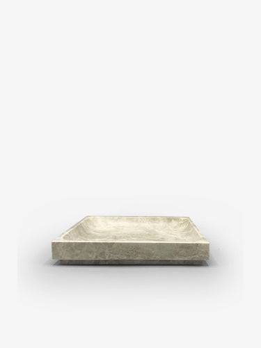 Michael Verheyden Large Square Marble Tray by Michael Verheyden Home Accessories New Vessels Emperador Grey / 9.75” L x 9.75” W x 1.5” H / Marble