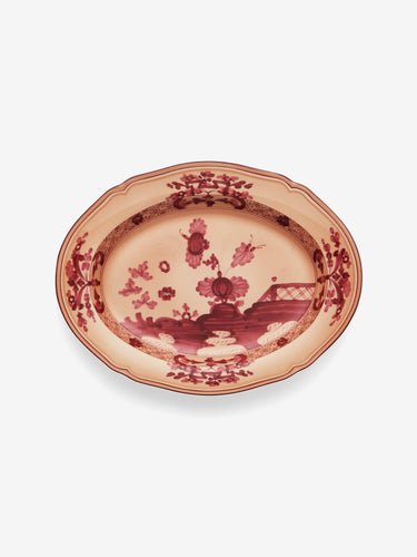 Ginori Oriente Italiano Oval Flat Platter by Ginori Tabletop New Dinnerware Vermiglio
