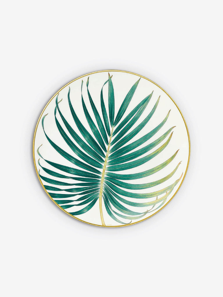 Passifolia Dinner Plate 'Palm' by Hermes