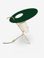 Sammode Pierre Guariche G24 Table Lamp by Sammode Lighting New 16.5" W x 15" H x 7" D / British Green / Brass