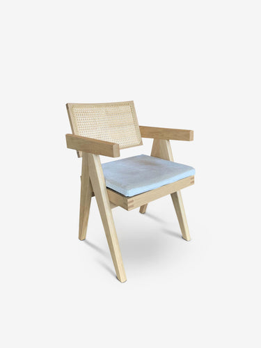 Cassina Pierre Jeanneret 051 Capitol Complex Office Chair by Cassina Furniture New Seating 20.2” W x 31.8” H x 16.9” Seat Height / Oak / Wood