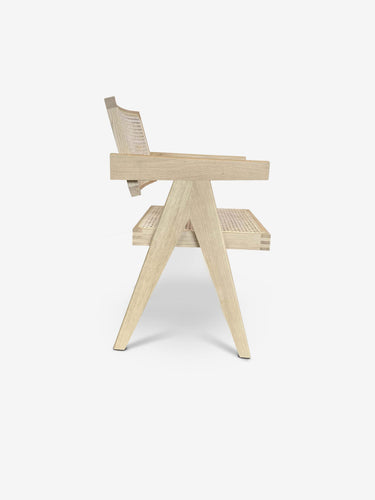 Cassina Pierre Jeanneret 051 Capitol Complex Office Chair by Cassina Furniture New Seating 20.2” W x 31.8” H x 16.9” Seat Height / Oak / Wood