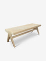 Cassina Pierre Jeanneret 1958 Civil Bench in Oak by Cassina Furniture New Seating 52.2” L x 17.7” D x 16.5” H / Oak / Wood