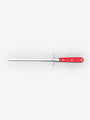 Berti Sharpening Steel by Berti with Wood Block Kitchen Accessories New Kitchen Knives Red Lucite / Total Length: 13.4" Blade Length: 8" / Steel