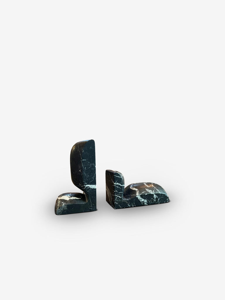 SLO Bookends in Black Marquina Marble by Collection Particuliere | Modeschals
