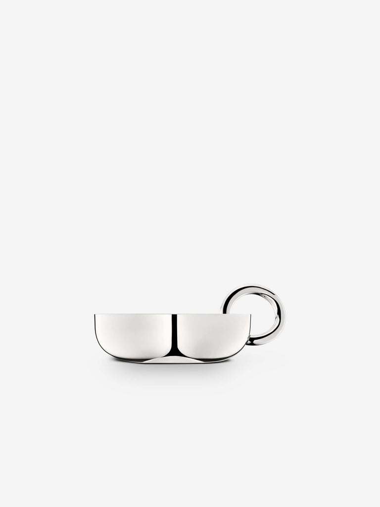 Vertigo Bowl Circle in Silver Plate by Christofle
