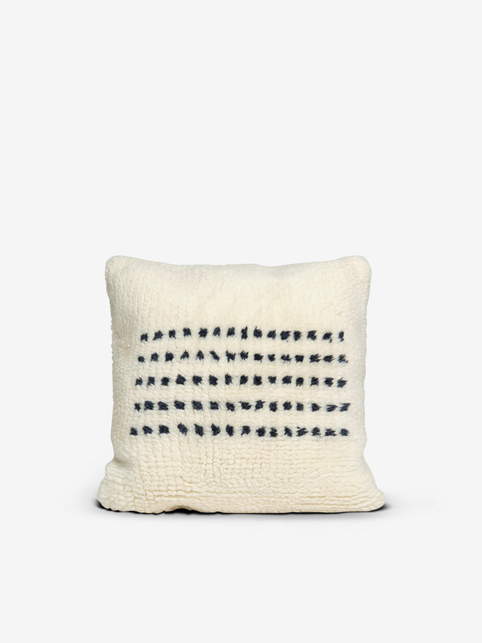 Lorenzo Throw Pillow in Natural/Black by Morrow Soft Goods
