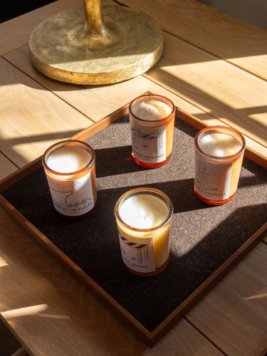 Portable Fireplace Candle by D.S. & Durga