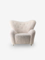 The Tired Man Chair in Moonlight Shearling by Flemming Lassen