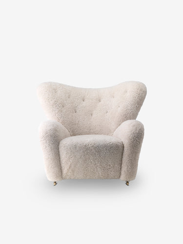 The Tired Man Chair in Moonlight Shearling by Flemming Lassen
