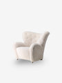 The Tired Man Chair in Moonlight Shearling by Flemming Lassen