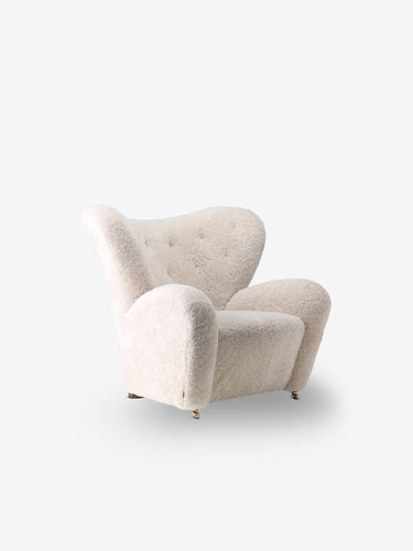 The Tired Man Chair in Moonlight Shearling by Flemming Lassen