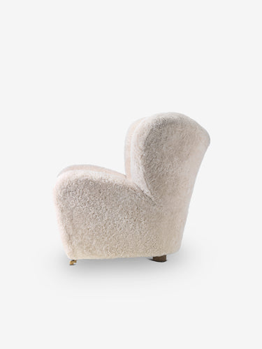 The Tired Man Chair in Moonlight Shearling by Flemming Lassen