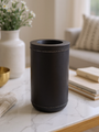 Bonbom Vase M in Blackened Steel by Michael Verheyden