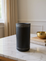 Bonbom Vase S in Blackened Steel by Michael Verheyden