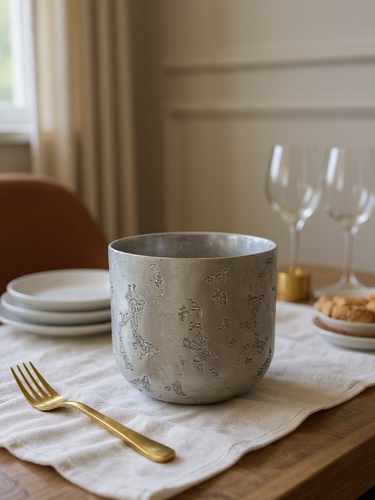Bukedo Alu Bowl in Casted Aluminium by Michael Verheyden