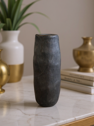 Ducy Vase L in Casted Brass by Michael Verheyden