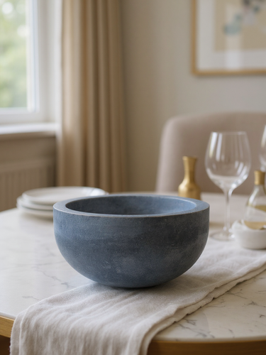 MA Beton Bowl in Tie Dye Blue Concrete by Michael Verheyden