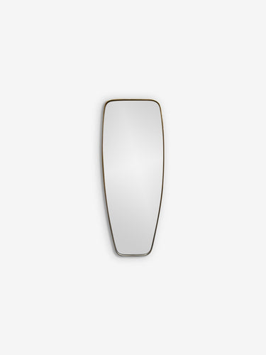 1950's Tapered Mirror in Aged Brass Attributed to Gio Ponti for Fontana Arte - MONC XIII