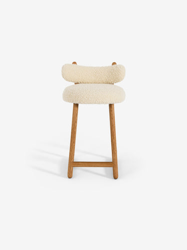 Pair Of Polus Bar Stool 005 in Opio Naturel by Pierre Augustin Rose