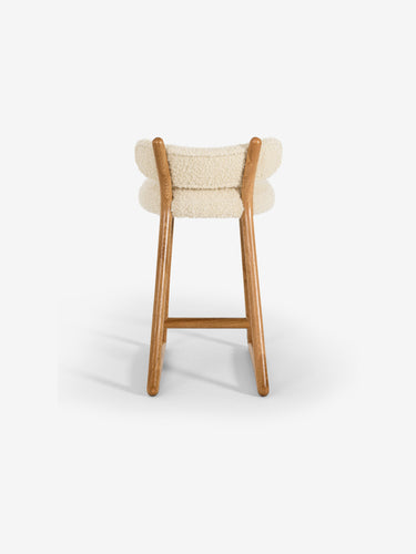 Pair Of Polus Bar Stool 005 in Opio Naturel by Pierre Augustin Rose