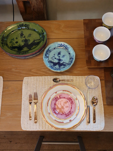 Oriente Italiano Flat Bread Plate by Ginori 1735