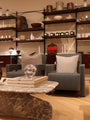 Gerrit Thomas Rietveld Utrecht Armchair in Linen by Cassina