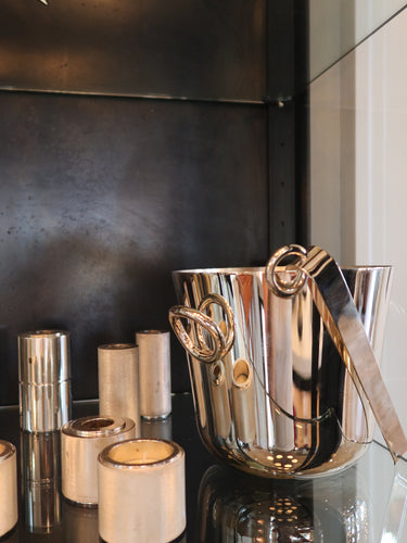 Vertigo Ice Bucket in Silver Plate by Christofle