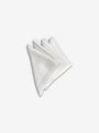 24" Linen Napkin in White by Amphitrite Studio Set Of 4 - MONC XIII