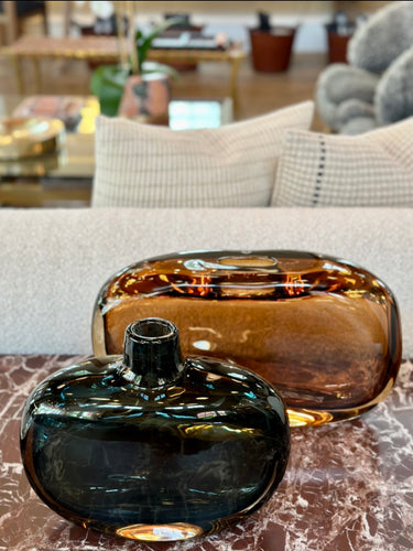 Milano B Bronze Vase by Arcade Glass