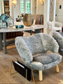 Pair Of Limited Edition Pelican Chair in Gotland Sheepskin by House of Finn Juhl